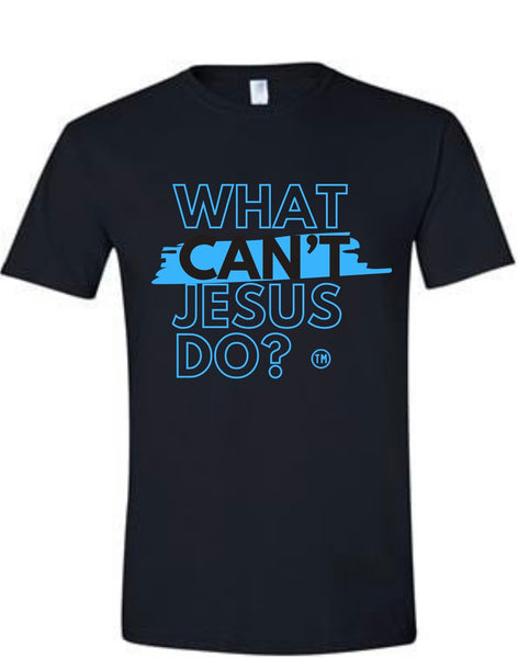 Adult Black & Sky Blue T-Shirt